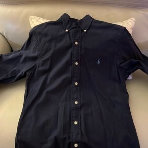 Ralph Lauren Navy Blue Long Sleeve Shirt